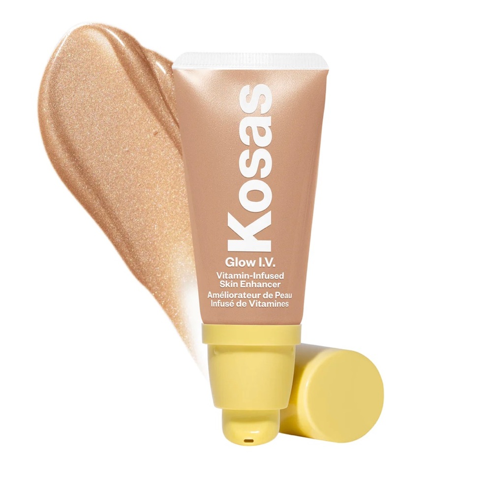 Kosas Glow I.V. Vitamin-Infused Skin Illuminating Enhancer in medium golden